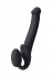 Черный безремневой страпон Silicone Bendable Strap-On M Черный безремневой страпон Silicone Bendable Strap-On M