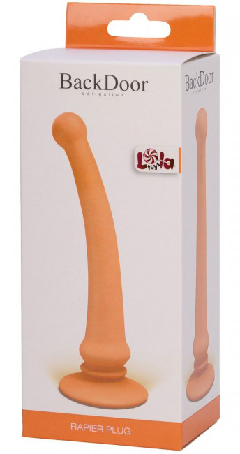 Телесный анальный стимулятор Rapier Plug - 15 см., Lola toys