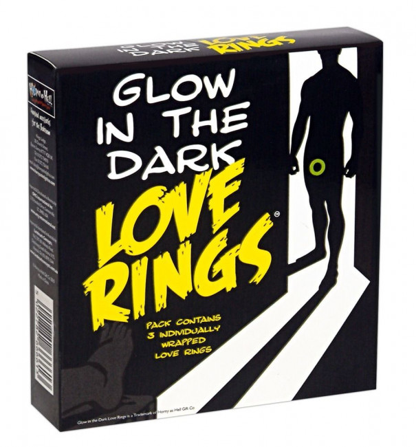 Набор из 3 святящихся в темноте колец для пениса Glow in the Dark, Orion