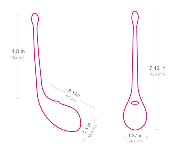 Умный розовый вибратор Lush Bullet Vibrator - 18 см., Lovense Умный розовый вибратор Lush Bullet Vibrator - 18 см., Lovense