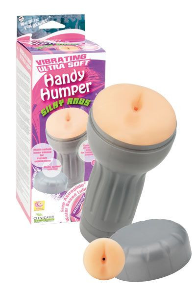 Мастурбатор-анус в серой колбе Handy Humper Silky Anus с вибрацией, NMC Мастурбатор-анус в серой колбе Handy Humper Silky Anus с вибрацией, NMC