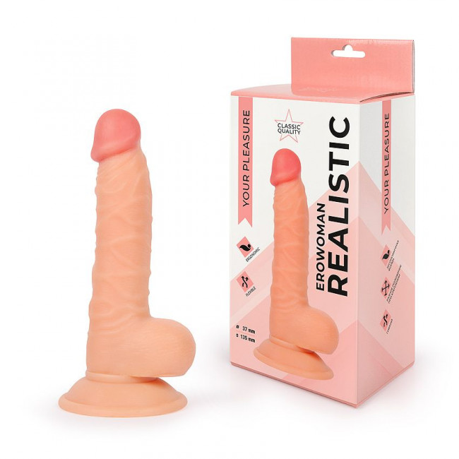 Телесный фаллоимитатор Erowoman, Bior toys Телесный фаллоимитатор Erowoman, Bior toys
