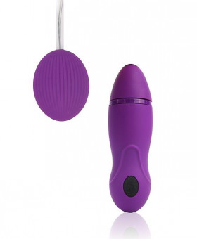 Фиолетовое виброяйцо Cosmo с пультом управления вибрацией, Bior toys