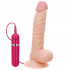 Телесный вибратор-реалистик на присоске G-GIRL STYLE 8INCH VIBRATING DONG - 20,3 см., NMC