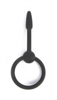 Черный уретральный конусовидный плаг - 5,5 см., Bior toys