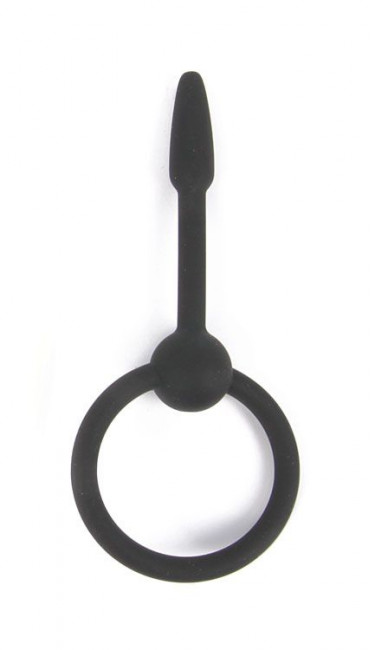 Черный уретральный конусовидный плаг - 5,5 см., Bior toys