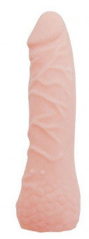 Реалистичная телесная насадка на пенис - 18 см., Bior toys