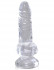 Прозрачный фаллоимитатор King Cock Clear 4" Cock with Balls - 12,7 см. Прозрачный фаллоимитатор King Cock Clear 4" Cock with Balls - 12,7 см.