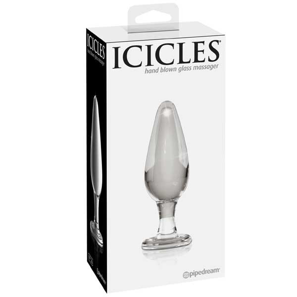 Стеклянный анальный стимулятор ICICLES №26, Pipedream Стеклянный анальный стимулятор ICICLES №26, Pipedream
