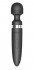 Чёрный жезловый массажер Deluxe Mega Wand Wireless 28x, Shibari