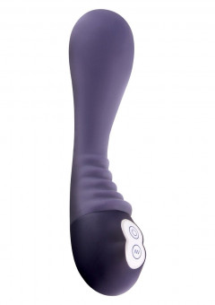 Фиолетовый перезаряжаемый вибратор Alise - 19 см., NS Novelties