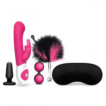 Игровой набор NAUGHTY PLAYTIME в розовом и чёрном цветах, The Rabbit Company