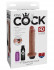 Кофейный фаллоимитатор с имитацией семяизвержения 7" Squirting Cock - 21,6 см., Pipedream