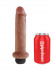 Кофейный фаллоимитатор с имитацией семяизвержения 7" Squirting Cock - 21,6 см., Pipedream
