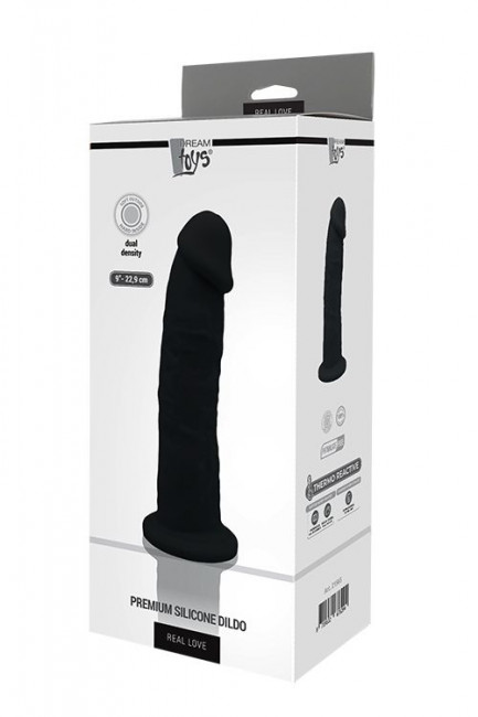 Черный фаллоимитатор на присоске DILDO 9INCH - 22 см. Черный фаллоимитатор на присоске DILDO 9INCH - 22 см.