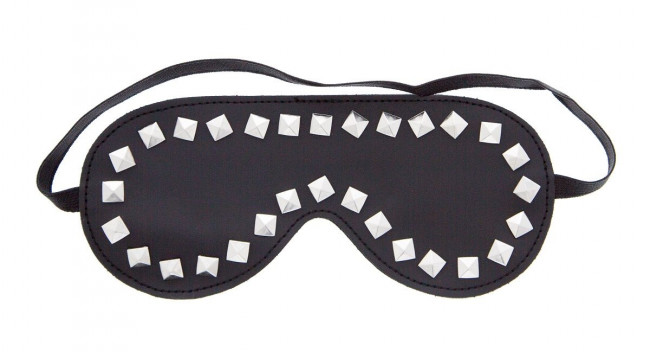 Маска из полиуретана Studded Eye Mask с квадропуклями, Blush Novelties
