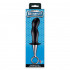 Чёрный изогнутый анальный плаг ANAL PLUG WITH PLATED HANDLE, Dream Toys