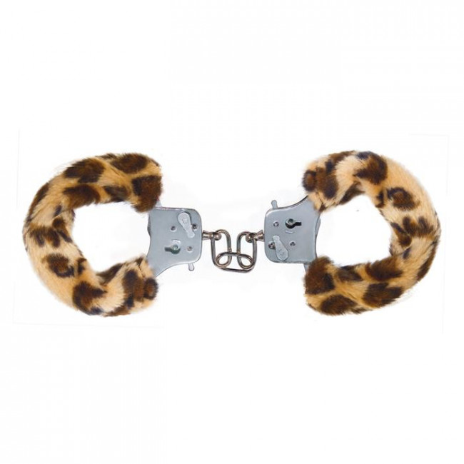 Наручники с леопардовым мехом Furry Fun Cuffs Leopard, Toy Joy
