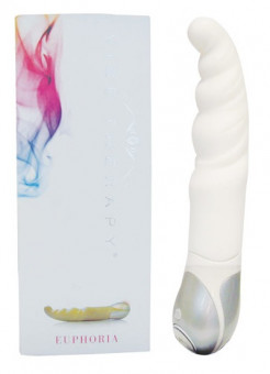 Белый вибромассажер EUPHORIA VIBE THERAPY - 23,5 см., Vibe Therapy