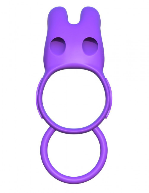 Эрекционное кольцо с вибрацией и подхватом для мошонки Twin Teazer Rabbit Ring, Pipedream Эрекционное кольцо с вибрацией и подхватом для мошонки Twin Teazer Rabbit Ring, Pipedream