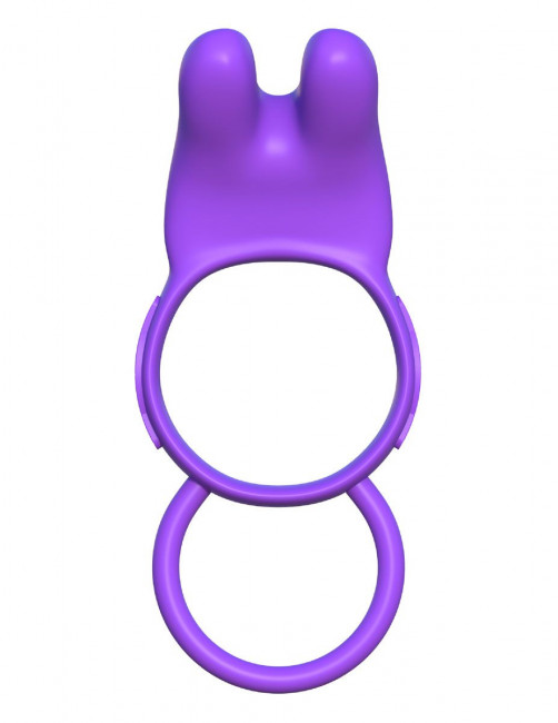Эрекционное кольцо с вибрацией и подхватом для мошонки Twin Teazer Rabbit Ring, Pipedream Эрекционное кольцо с вибрацией и подхватом для мошонки Twin Teazer Rabbit Ring, Pipedream