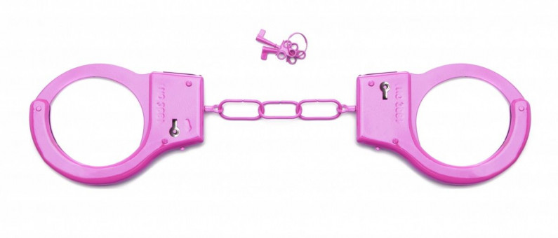 Розовые металлические наручники SHOTS TOYS Pink , Shots Media BV