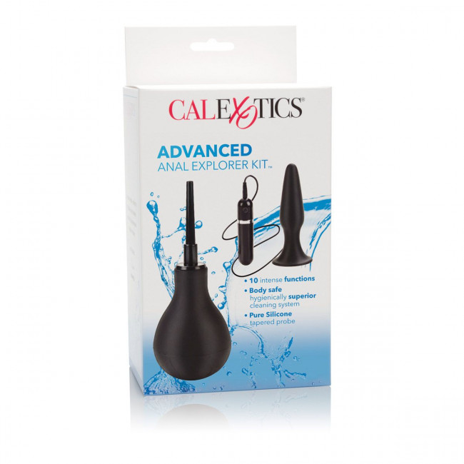Набор для анальной стимуляции Advanced Anal Explorer Kit: анальный душ и вибропробка, California Exotic Novelties Набор для анальной стимуляции Advanced Anal Explorer Kit: анальный душ и вибропробка, California Exotic Novelties