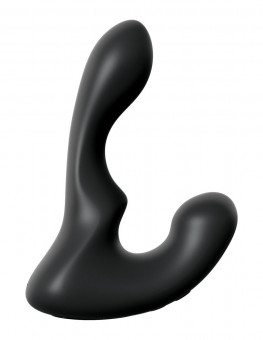 Черный анальный вибростимулятор P-Spot Milker - 14 см., Pipedream