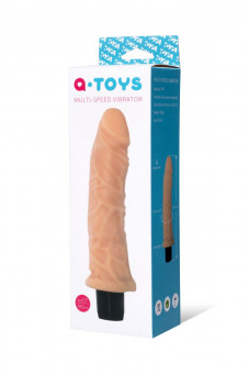 Вибратор-реалистик с рельефным стволом - 19,5 см., A-toys