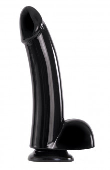 Чёрный фаллоимитатор на присоске 6 Smooth Dong - 17 см., NS Novelties