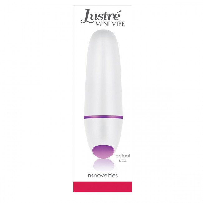 Белый миниатюрный вибратор LUSTRE, NS Novelties