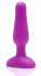 Анальная вибропробка NOVICE REMOTE CONTROL PLUG FUCHSIA - 10,2 см., b-Vibe