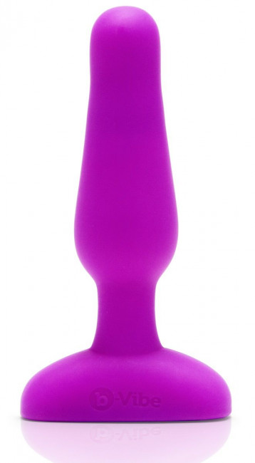 Анальная вибропробка NOVICE REMOTE CONTROL PLUG FUCHSIA - 10,2 см., b-Vibe
