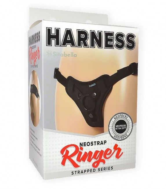 Чёрные трусики HARNESS Ringer  - размер XS-M, Sitabella