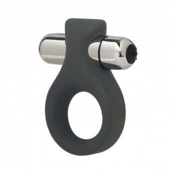 Серое виброкольцо Embrace Lovers ring, California Exotic Novelties
