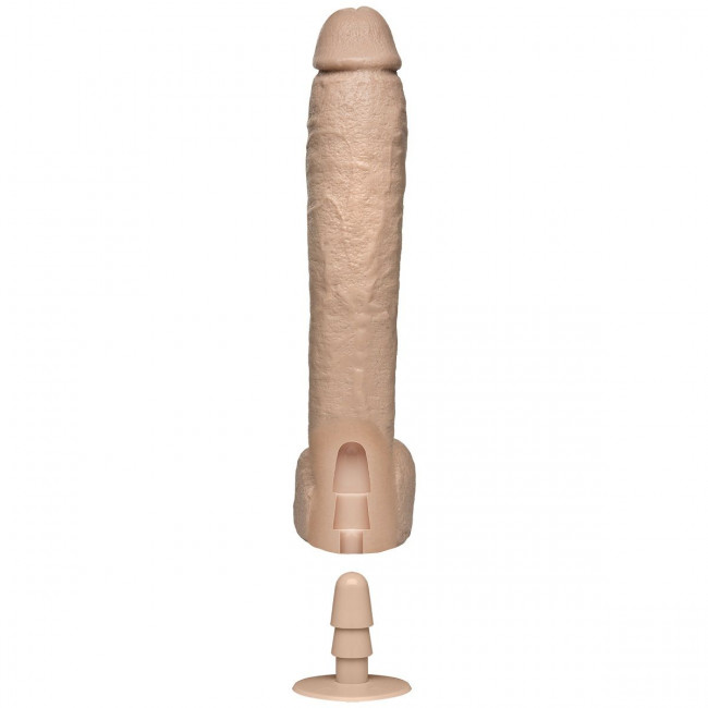 Фаллоимитатор большого размера The Naturals Vac-U-Lock Removable Suction Cup 12" Dong with Balls - 29,5 см., Doc Johnson Фаллоимитатор большого размера The Naturals Vac-U-Lock Removable Suction Cup 12" Dong with Balls - 29,5 см., Doc Johnson
