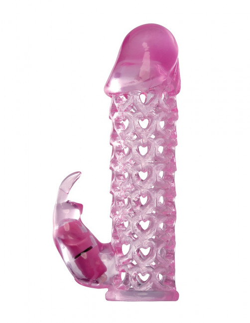 Розовая стимулирующая насадка Vibrating Couples Cage со стимулятором клитора , Pipedream Розовая стимулирующая насадка Vibrating Couples Cage со стимулятором клитора , Pipedream