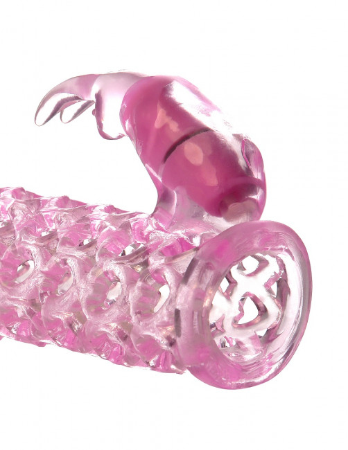 Розовая стимулирующая насадка Vibrating Couples Cage со стимулятором клитора , Pipedream Розовая стимулирующая насадка Vibrating Couples Cage со стимулятором клитора , Pipedream