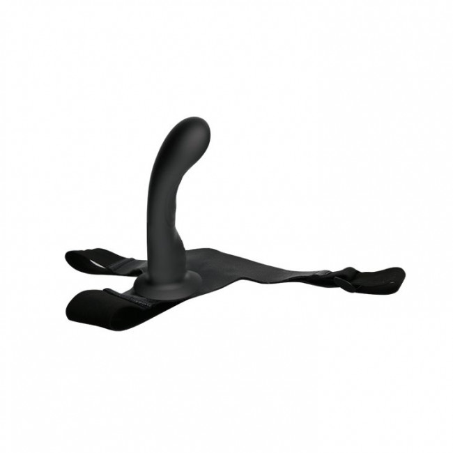 Страпон с изогнутой головкой Ultra Harness Curvy Dildo - 15,8 см., Baile