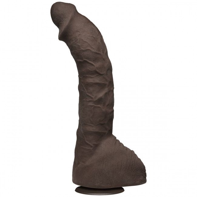 Коричневый фаллоимитатор-гигант Prince Yahshua ULTRASKYN 10.5” Cock with Removable Vac-U-Lock Suction Cup - 27,4 см., Doc Johnson