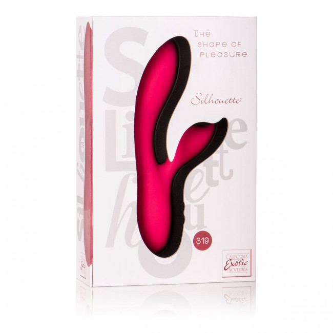 Красный вибромассажер с лепестком для стимуляции клитора Silhouette S19, California Exotic Novelties Красный вибромассажер с лепестком для стимуляции клитора Silhouette S19, California Exotic Novelties