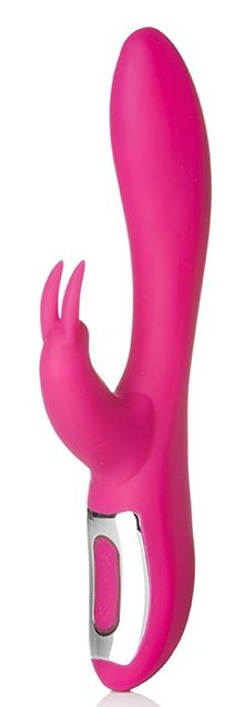 Розовый силиконовый вибратор GISELLE RABBIT со стимулятором клитора - 22,1 см. Розовый силиконовый вибратор GISELLE RABBIT со стимулятором клитора - 22,1 см.