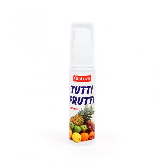 Гель-смазка Tutti-frutti со вкусом тропических фруктов - 30 гр., Биоритм Гель-смазка Tutti-frutti со вкусом тропических фруктов - 30 гр., Биоритм