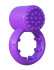Фиолетовое эрекционное кольцо с вибрацией Sensual Touch Love Ring, Pipedream