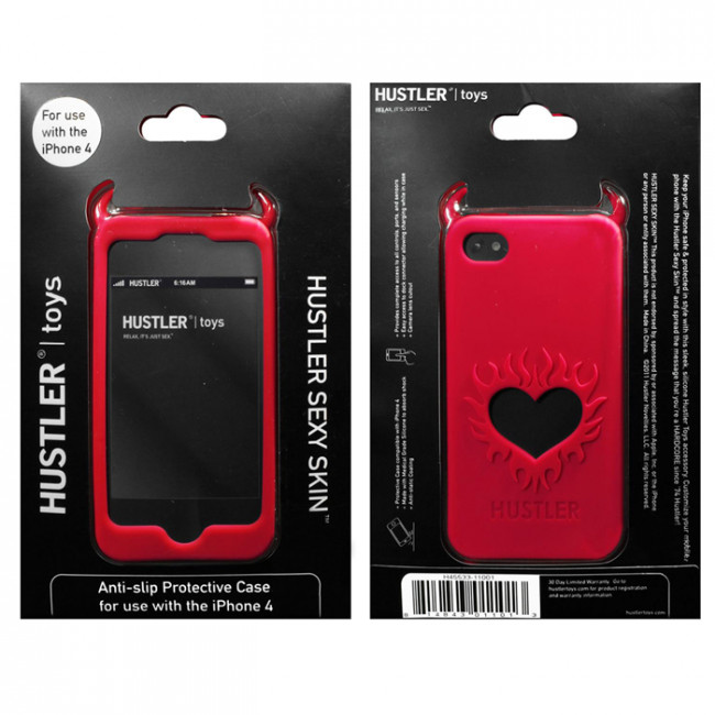 Красный чехол HUSTLER из силикона для iPhone 4, 4S, Hustler