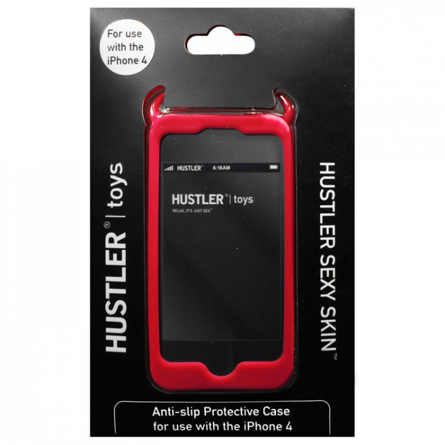 Красный чехол HUSTLER из силикона для iPhone 4, 4S, Hustler