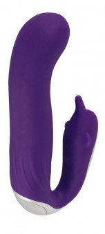 Фиолетовый вибратор Sweet Smile Purple Vibrator Hands-Free - 18 см., Orion