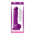 Фиолетовый фаллоимитатор Colours Pleasures на присоске - 25 см., NS Novelties