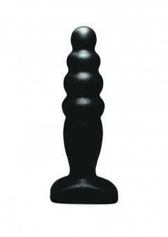 Чёрный анальный стимулятор Small Bubble Plug - 11 см., Lola toys