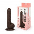 Реалистичный фаллоимитатор Erowoman коричневого цвета, Bior toys